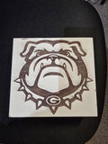 Georgia Bulldog Laser Engraved Trinket Box