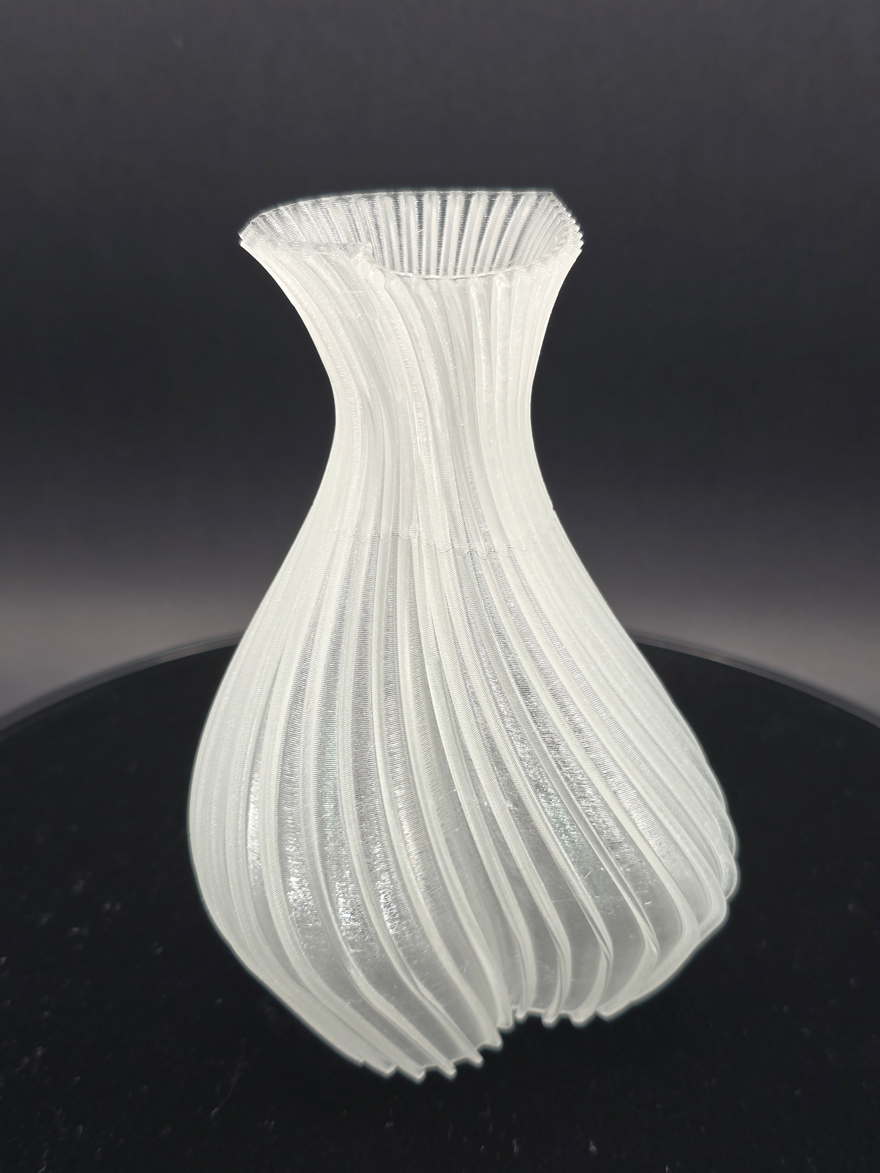 White Pearlescent Vase