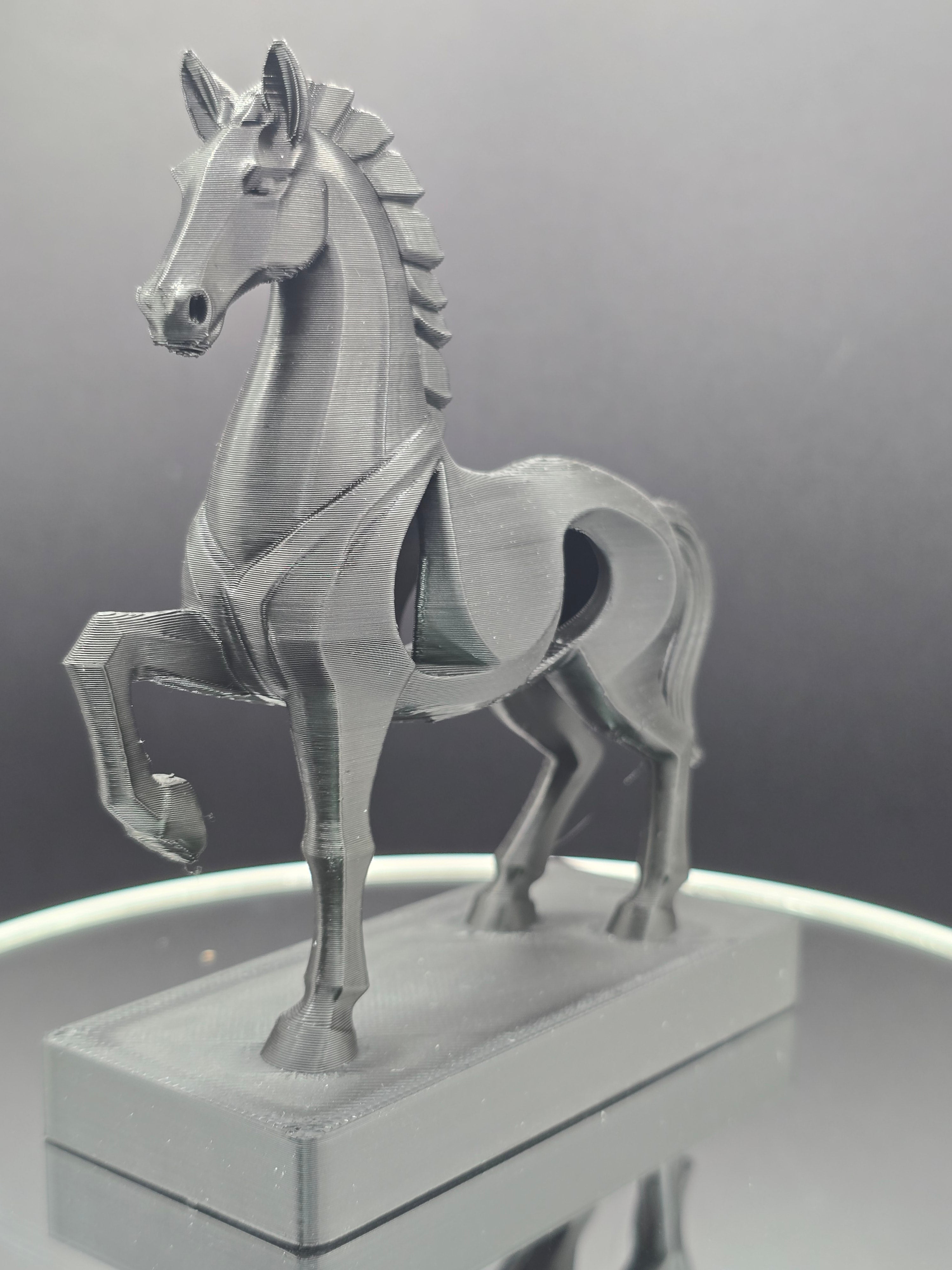 Black Horse with hollow mid section