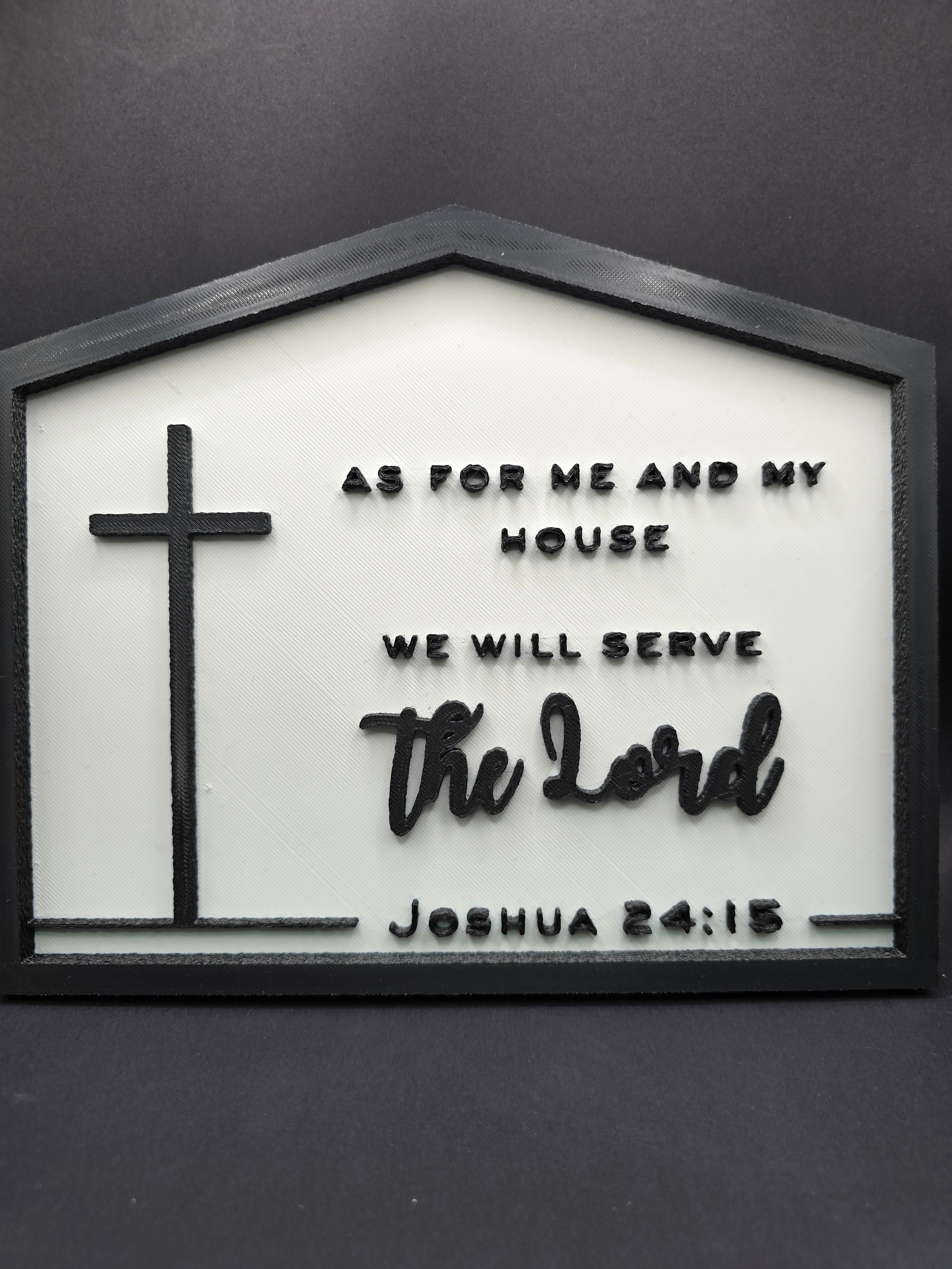 3D Wall Art Joshua 24:15