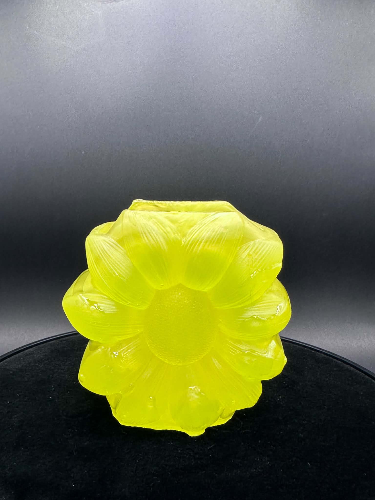 Yellow Resin Flower Vase