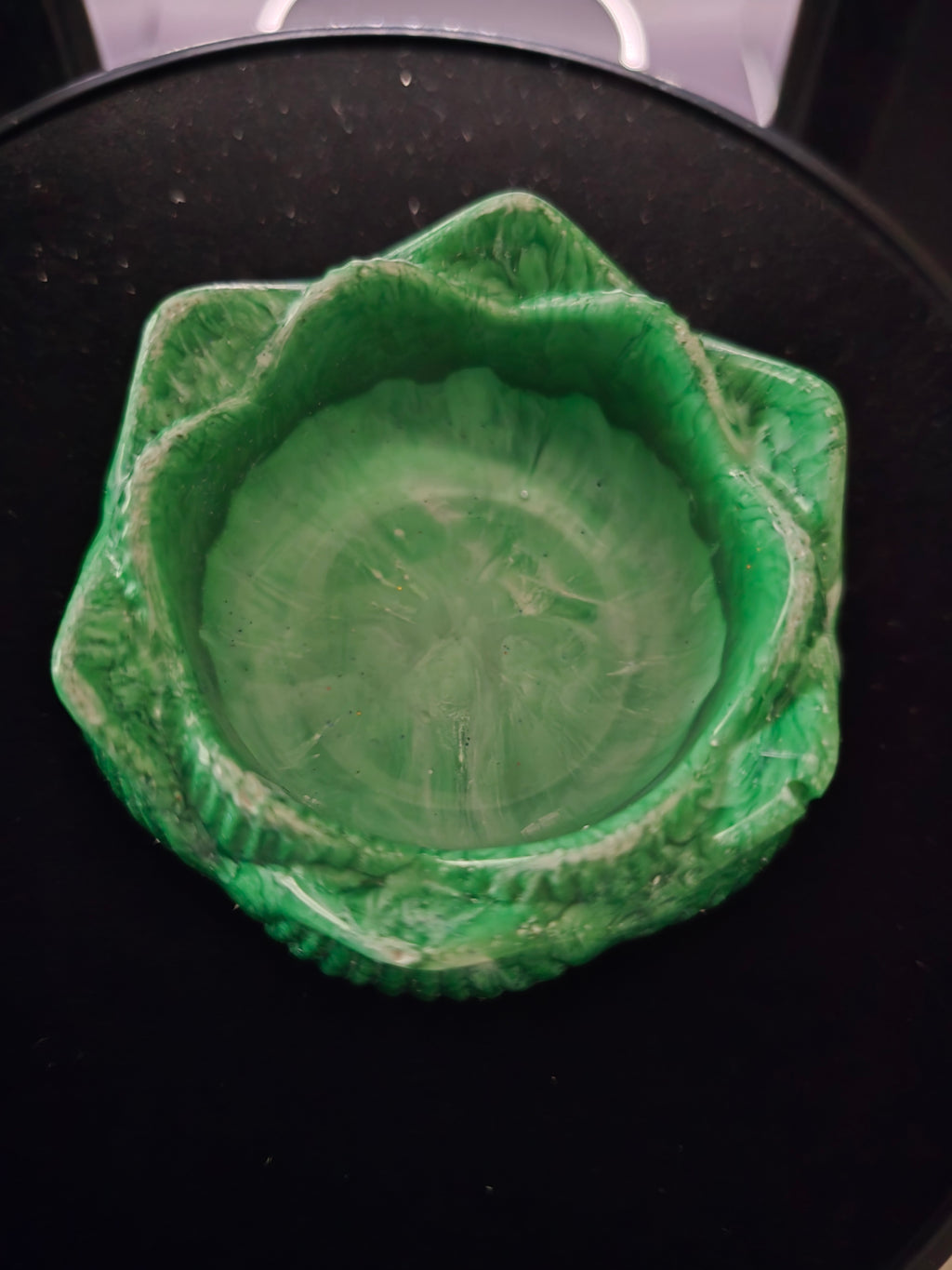 Resin Flower Motive Blue
