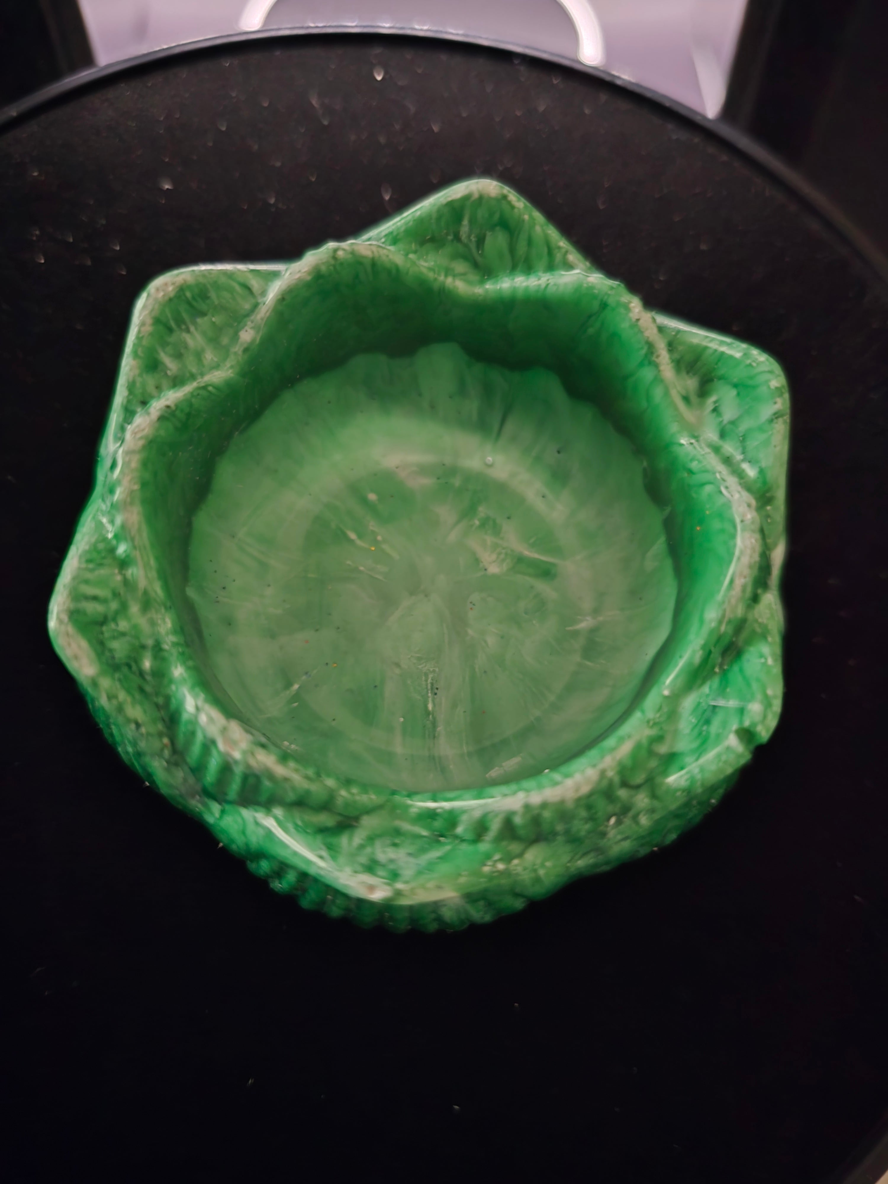 Resin Flower Motive Blue