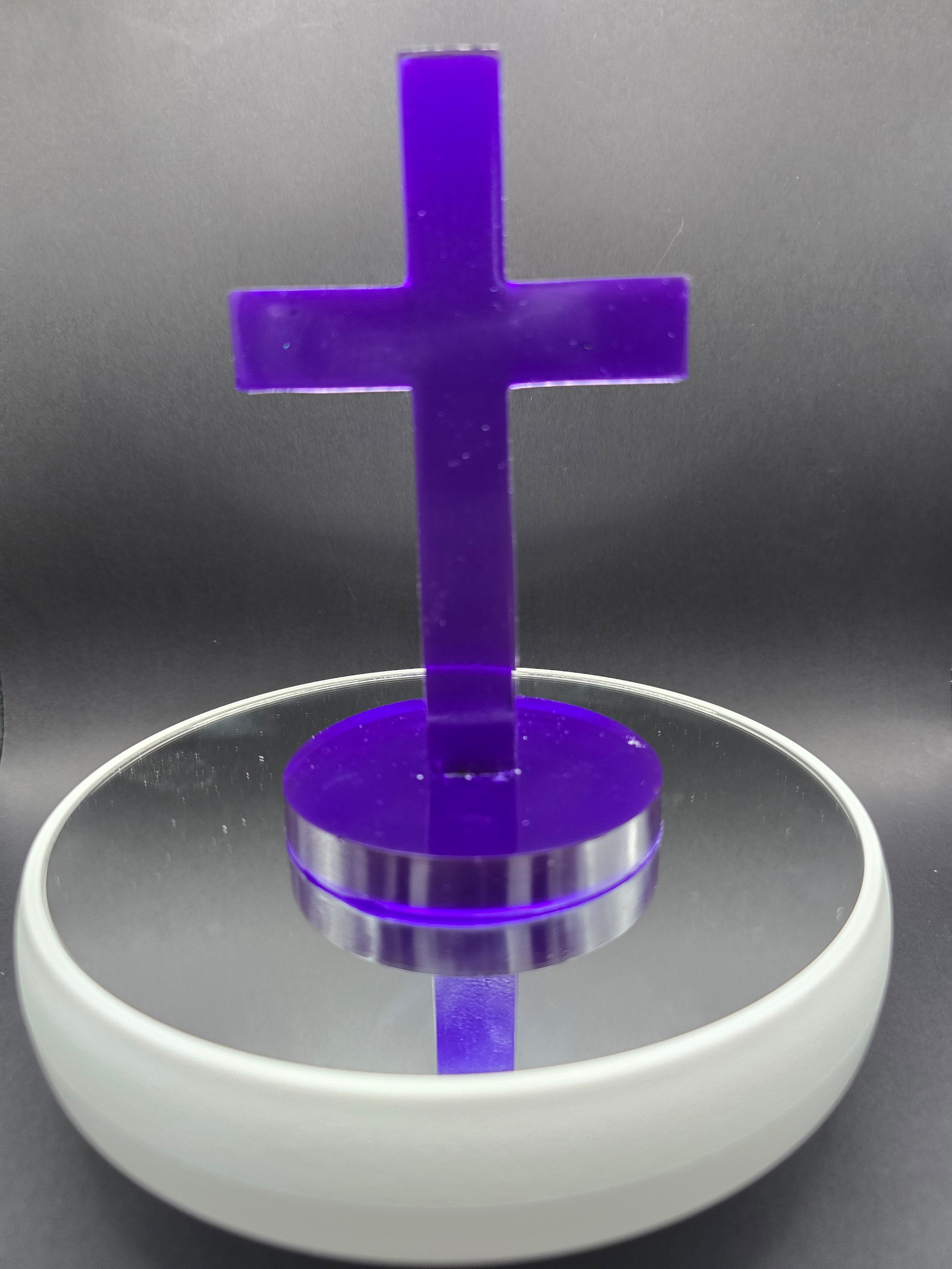 Blue Resin Cross