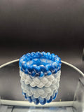 Blue and White Resin Motive