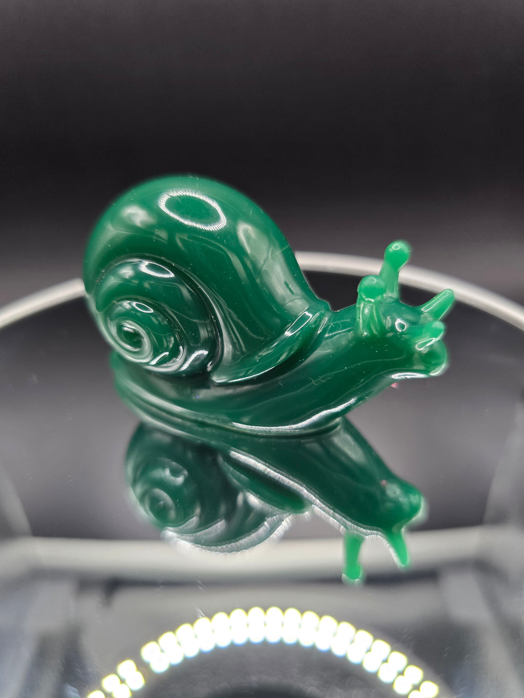 Green Resin Snail
