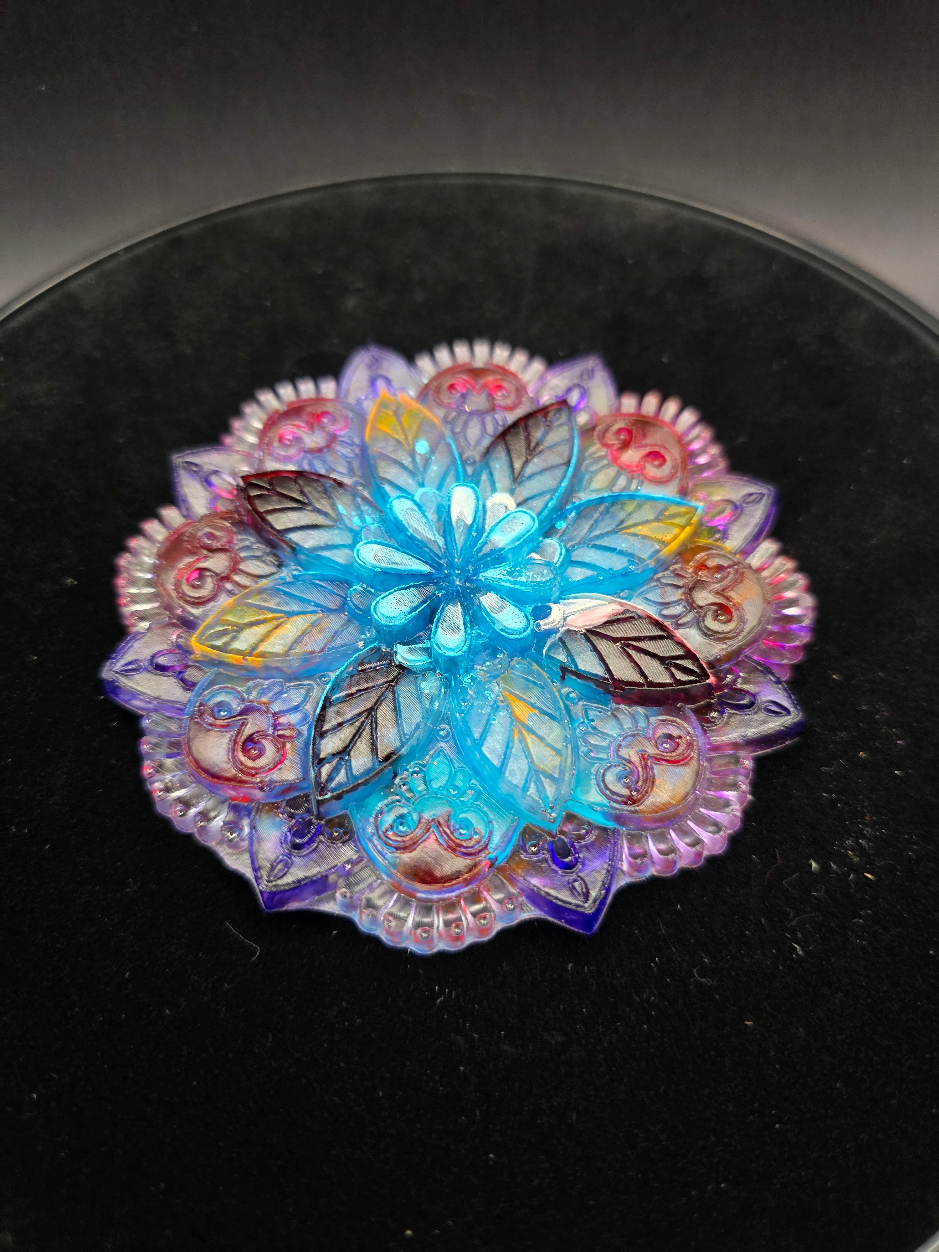 Colorful Resin Flower Disc