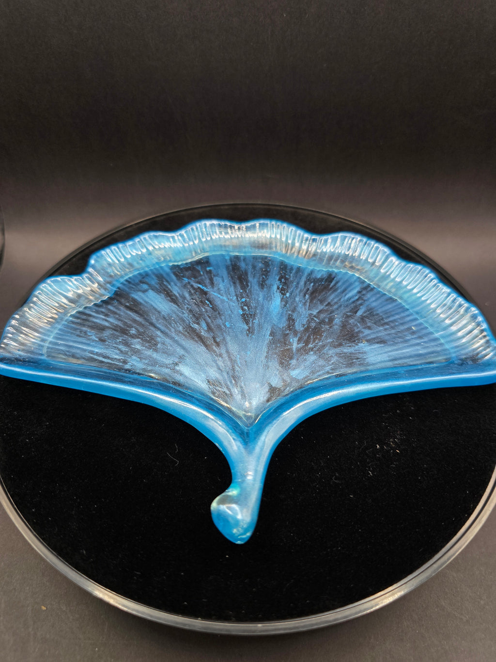 Ginkgo Leaf blue Resin