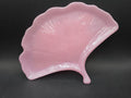 Pink Gingko Leaf Tray 7 In