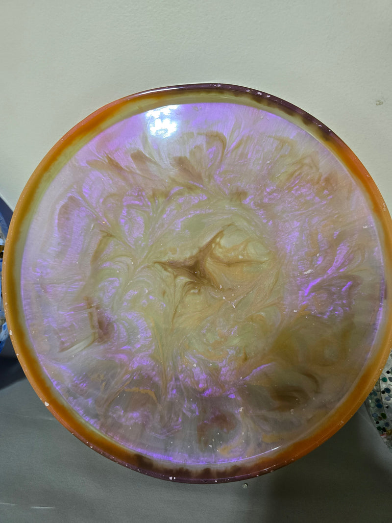 12in Serving Tray in Coral