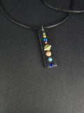 Planet Necklace on Rubber 18inch Cord