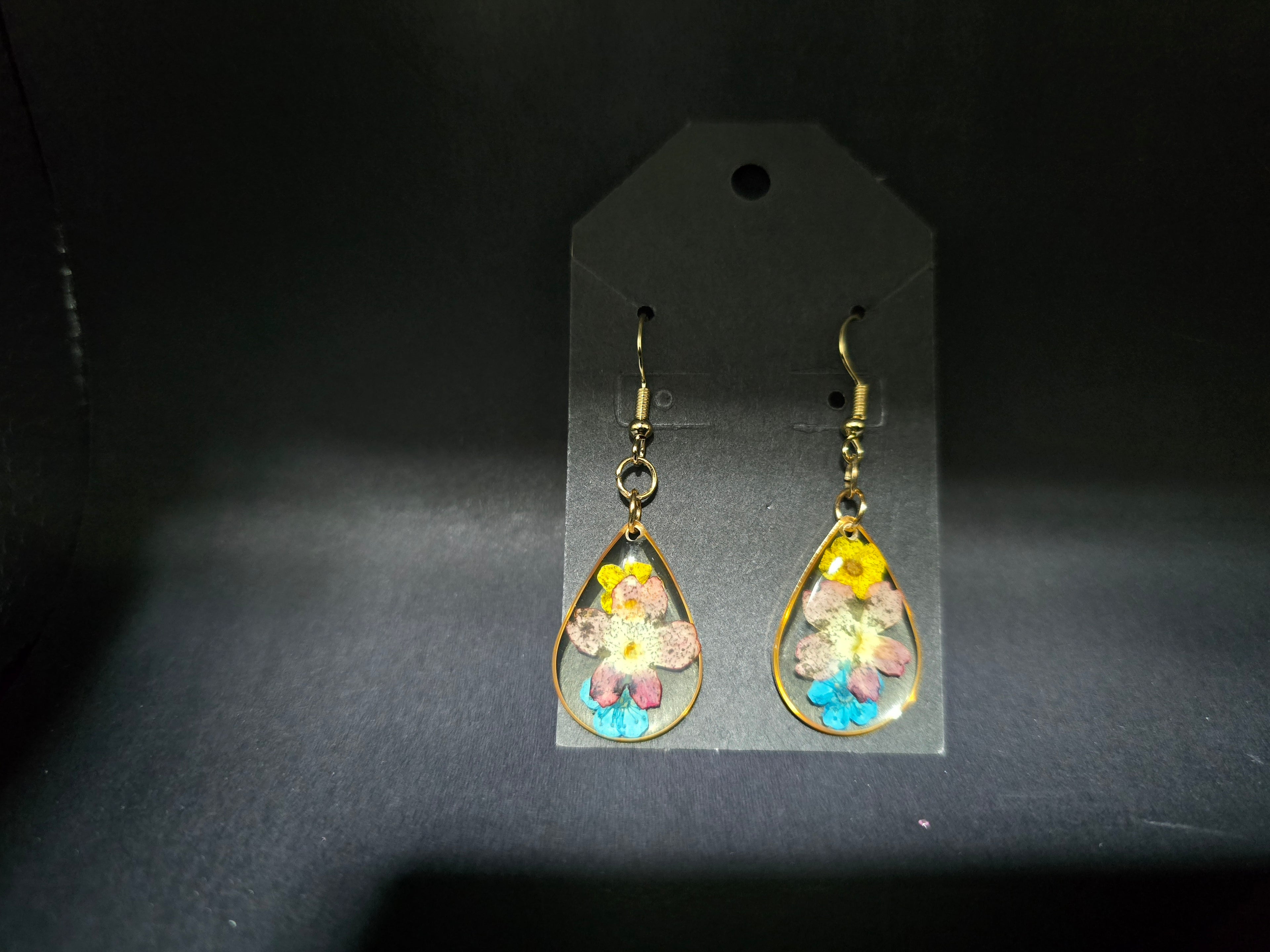 Resin Flower Earrings