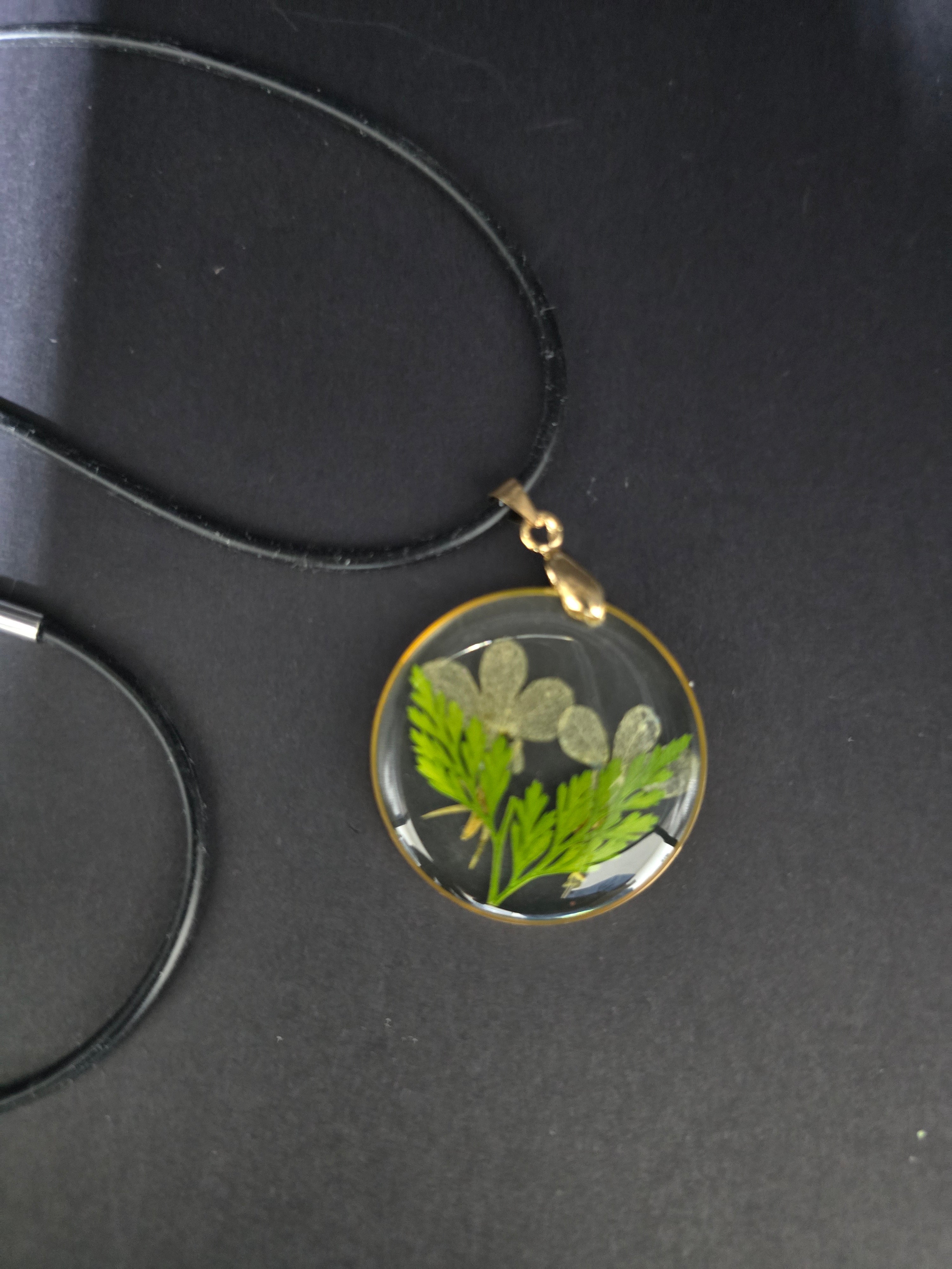Resin Flower Necklace