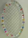 9 inch Tray with Dried Flowers