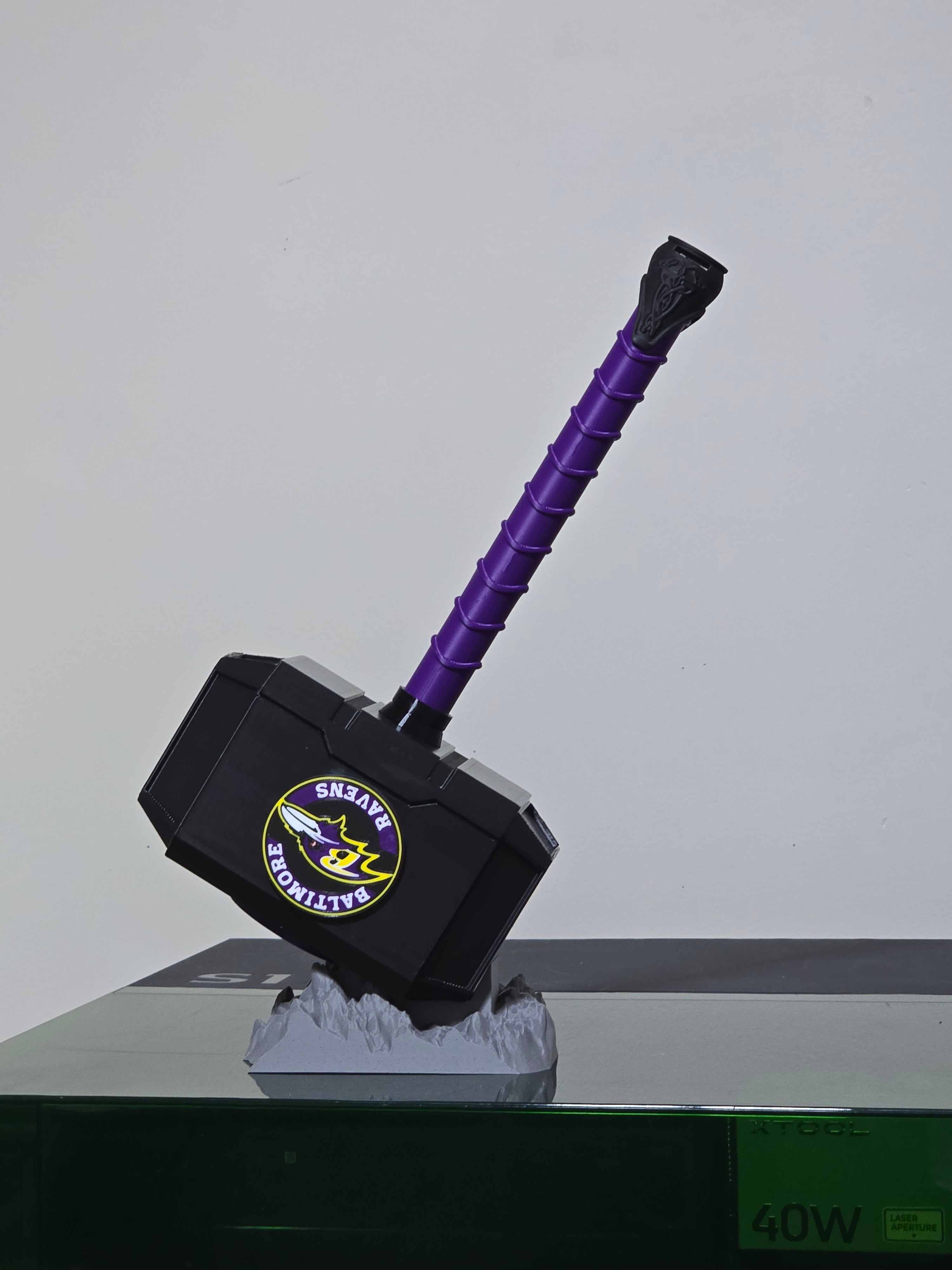Baltimore Ravens Hammer with Stand