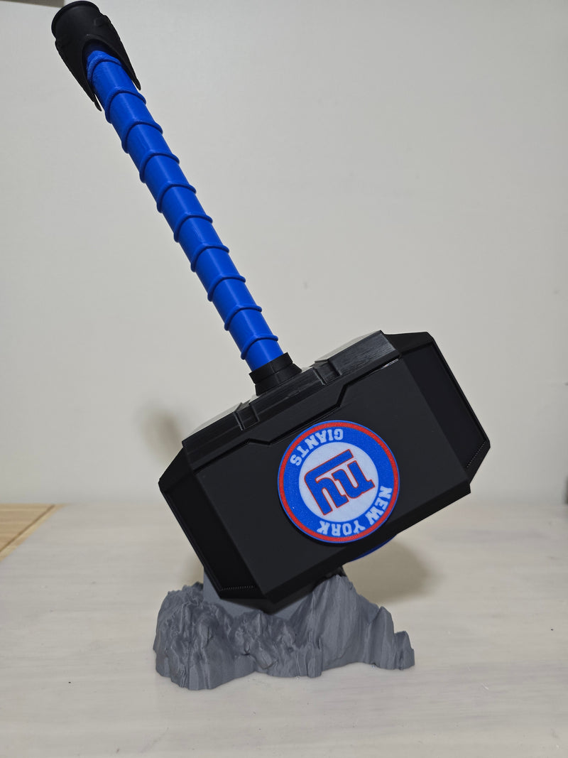 3D NY Giants Hammer with Stand 13.5 inch