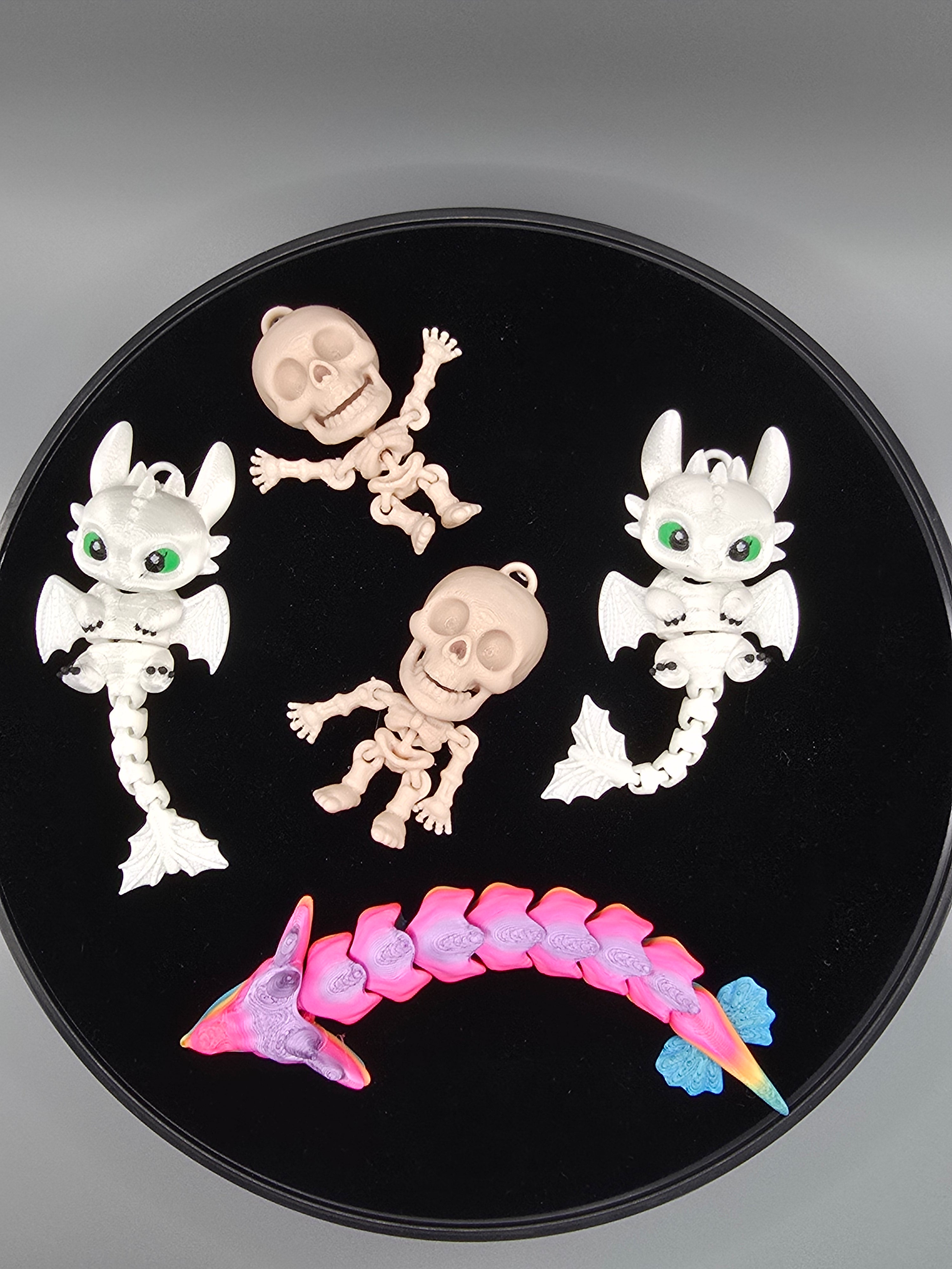 Kids Articulating Skeleton, Dragons And Flying Dragons - 2 for $5