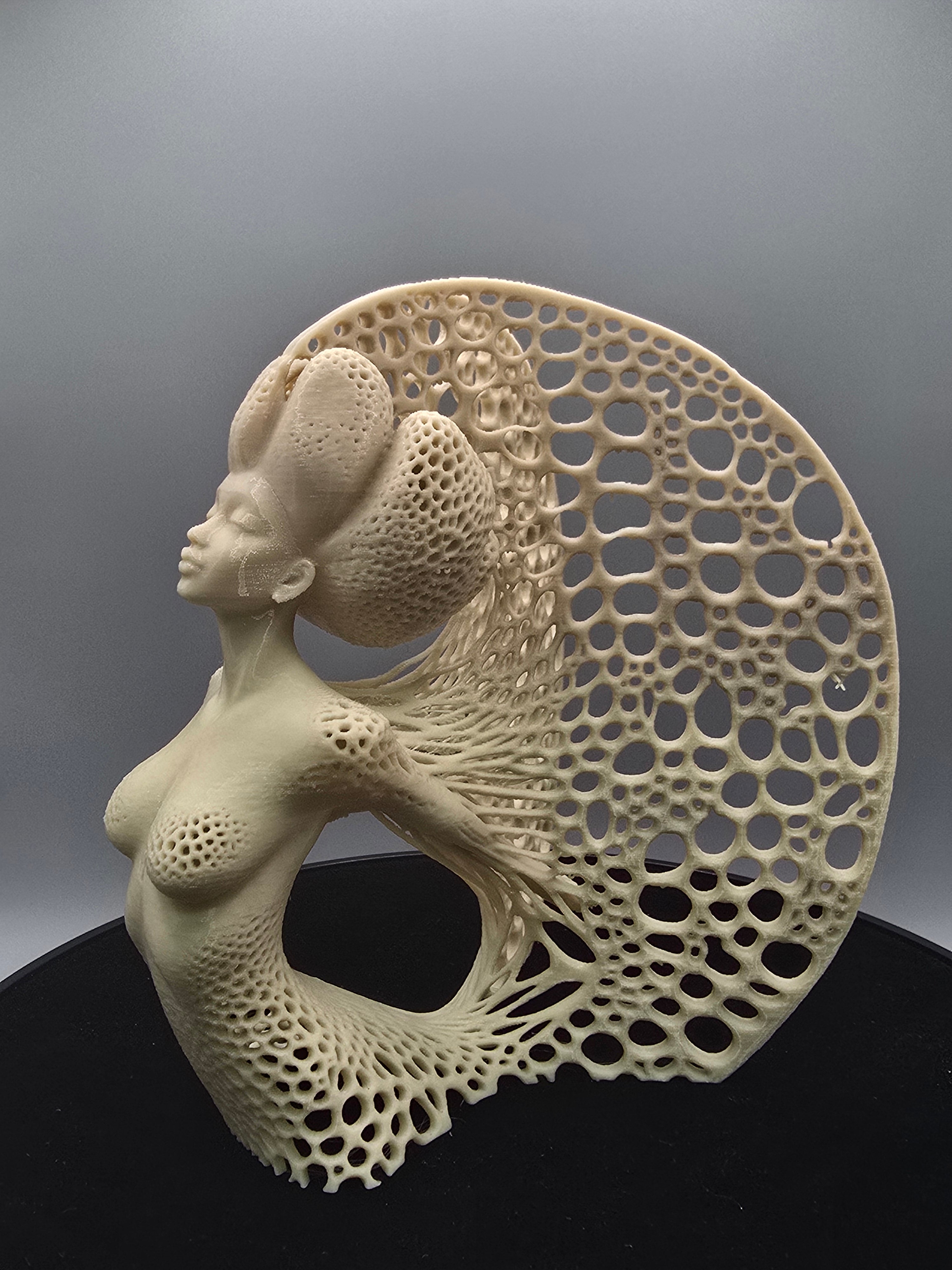 Sand Color Woman Statue With Wings