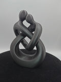 Intertwined Man And Woman In Black