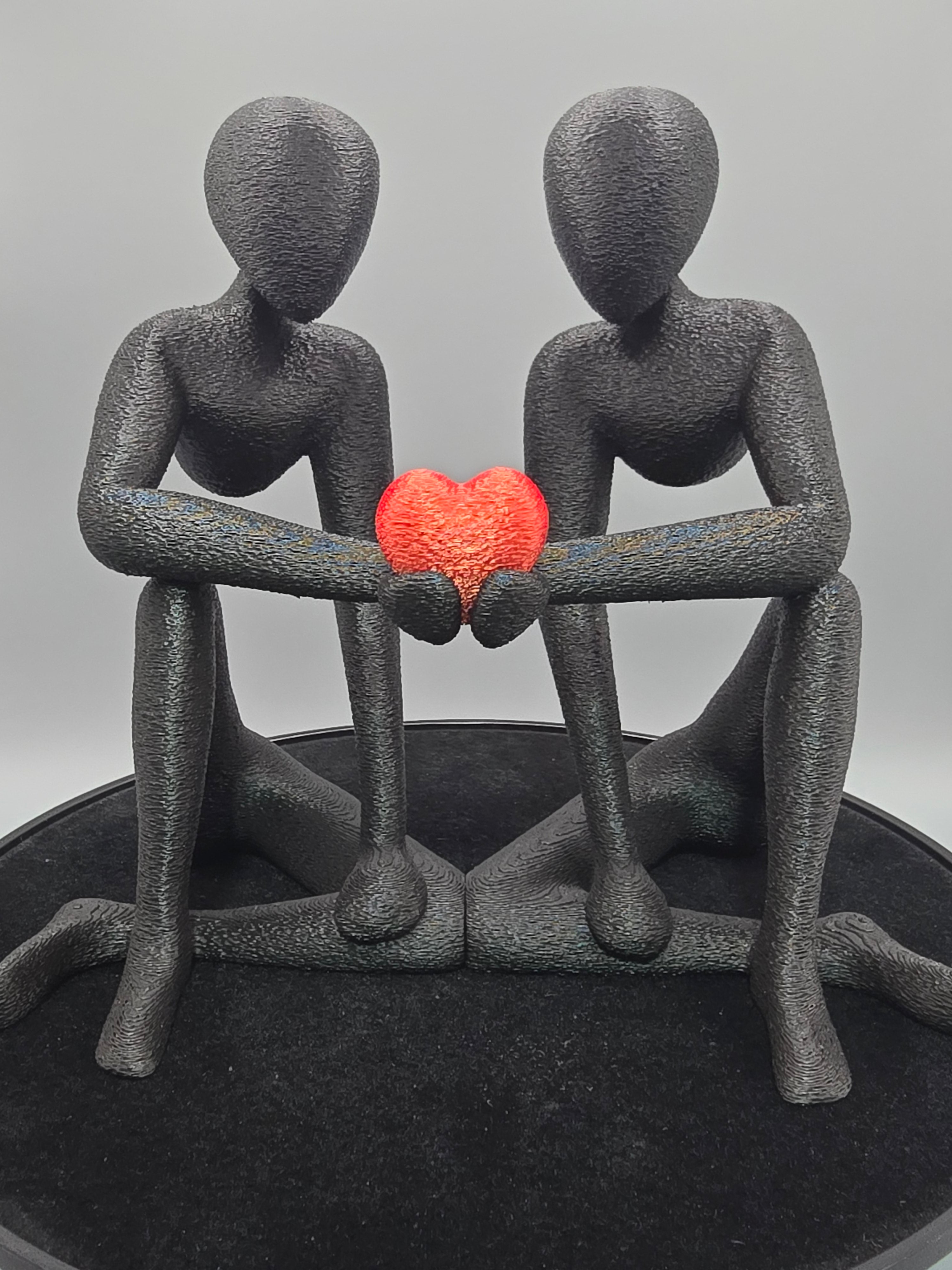 Silhouette Black With Removable Heart In Color Black
