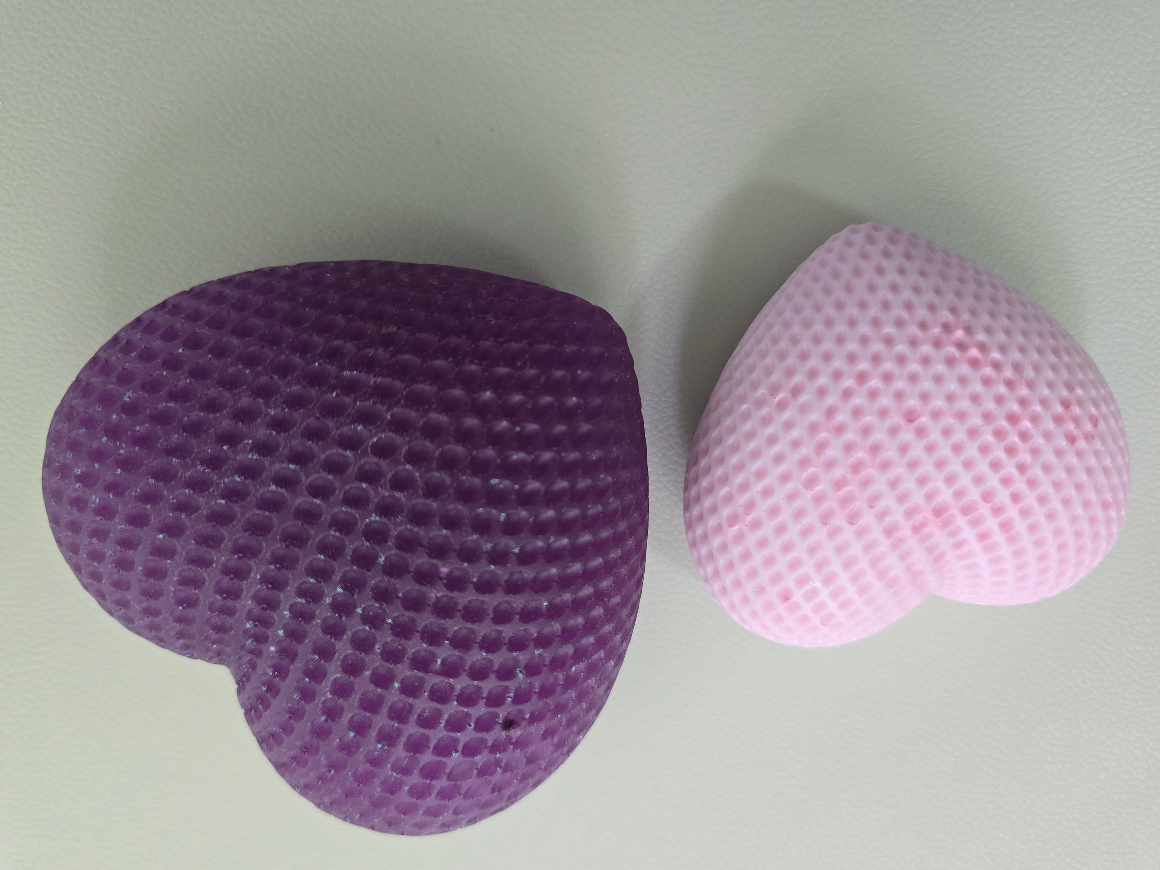 Quilted Resin Pink Heart 3 inch