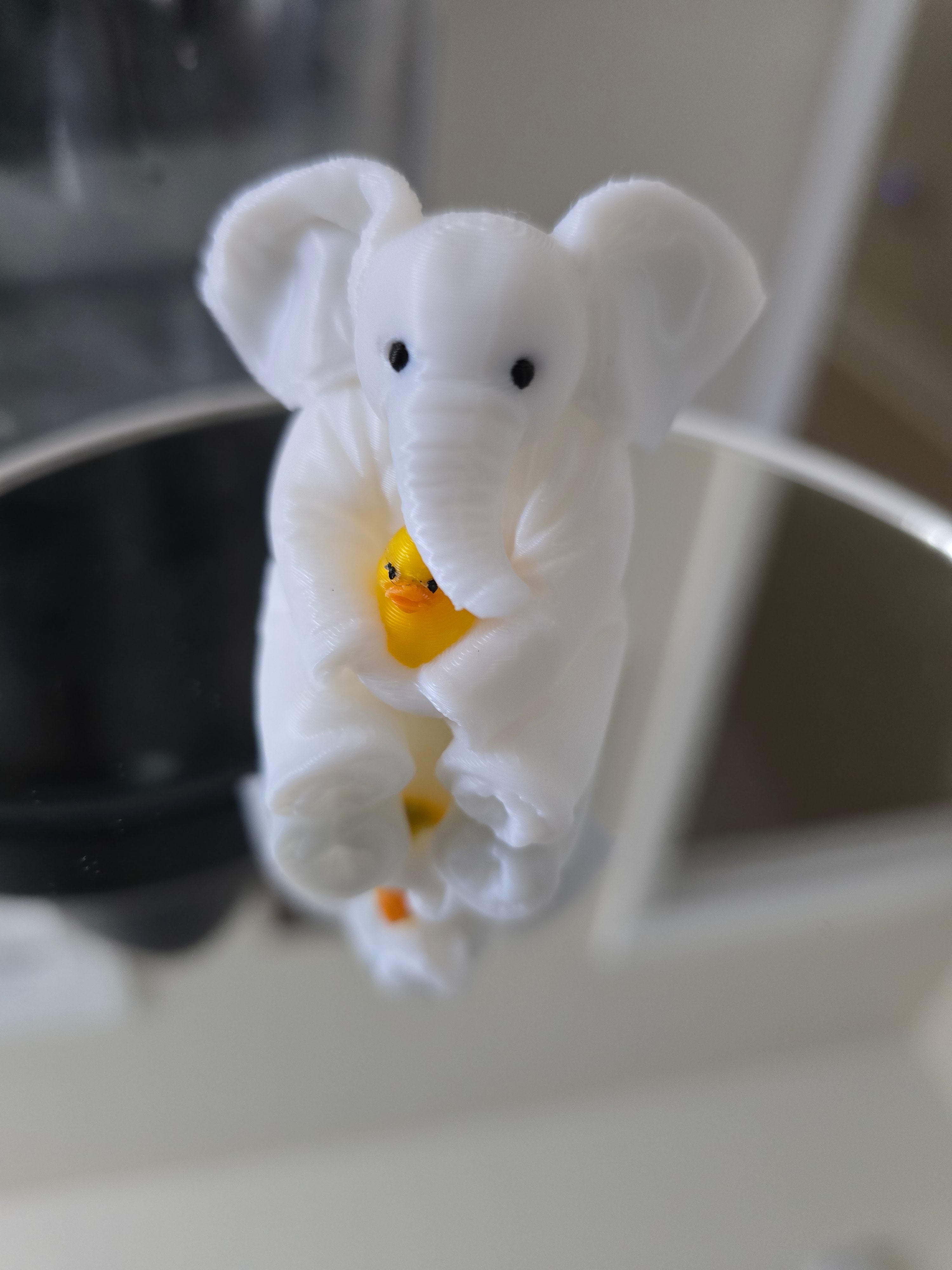 Cruise Towel Animal Elephant Holding Duck Toy