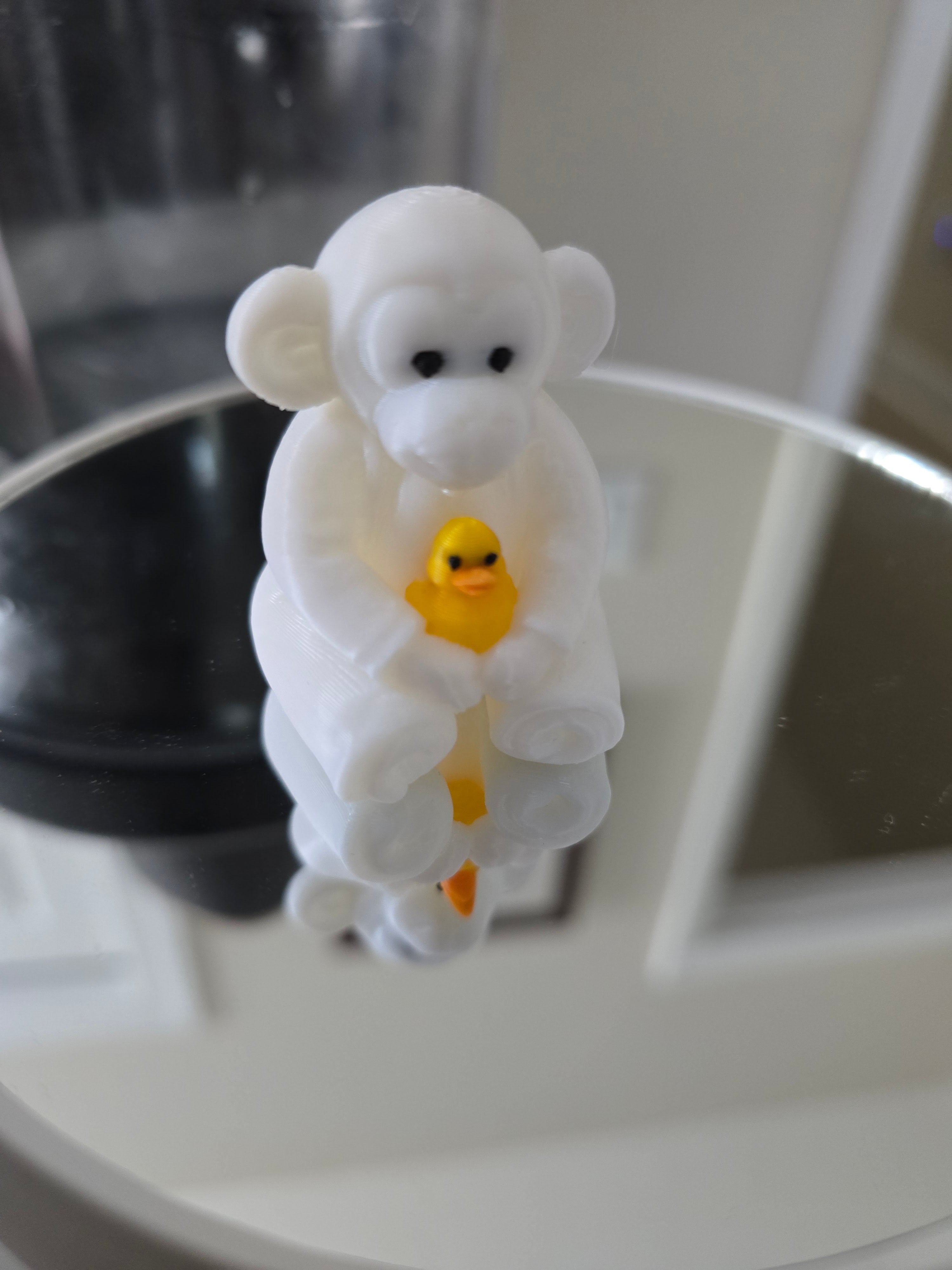 Cruise Towel Animal Monkey Holding Duck Toy