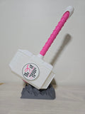 3D Breast Cancer Awareness Hammer w/Stand 13.5 inch