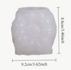 Yellow Resin Flower Vase