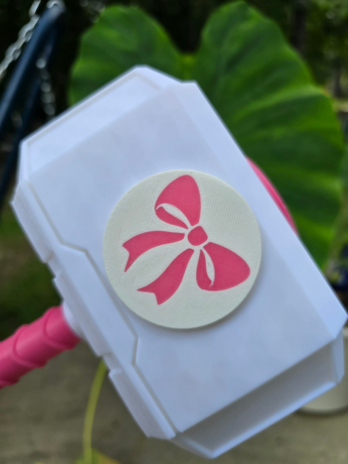 3D Breast Cancer Awareness Hammer w/Stand 13.5 inch
