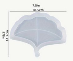 Ginkgo Leaf blue Resin