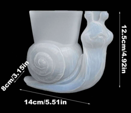 Pearlesque Snail Planter Resin