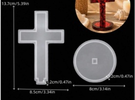 Blue Resin Cross